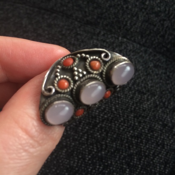 925 stamped statement silver ring - Picture 5 of 8